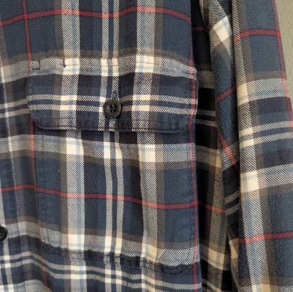 L.L. Bean Fleece Lined Flannel Shirt Jacket Shacket Size XXL - Picture 6 of 6